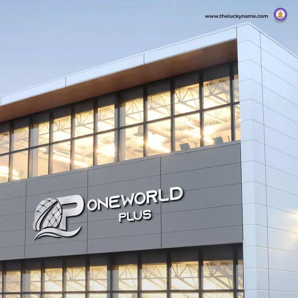 โลโก้อสังหาริมทรัพย์ one world plus