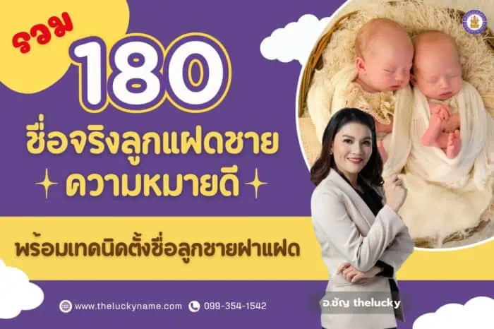 รวม 180 ชื่อจริงลูกแฝดชายความหมายดี พร้อมเทคนิคตั้งชื่อลูกชายฝาแฝด