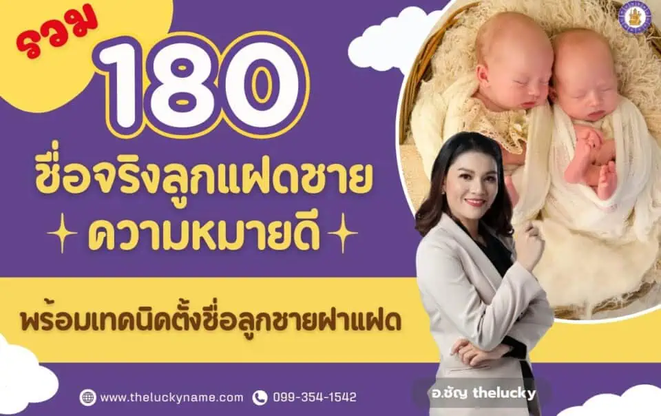 รวม 180 ชื่อจริงลูกแฝดชายความหมายดี พร้อมเทคนิคตั้งชื่อลูกชายฝาแฝด